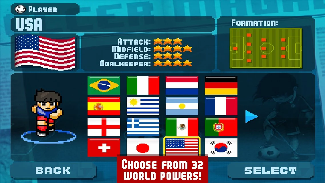 Pixel Cup Soccer screenshot